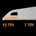 Pro Power Tooth durva élű kézifűrész (55 cm, 7 TPI)
